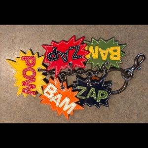 Coach comic key fob